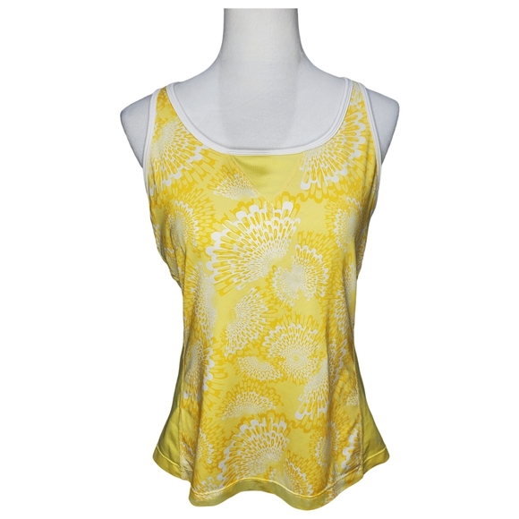 Danskin Now Tops - 🦋Danskin Now Sunshine Yellow & White Racer Back Exercise Top